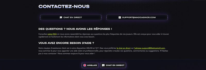 Guide de madcasino slots
