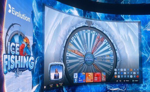 Overview of ice fishing gambling game